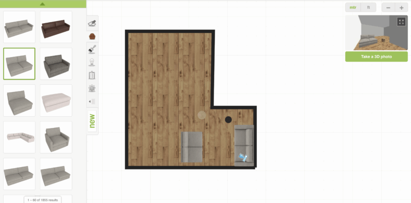 Roomstyler 3D home planner als gratis 3D interieur ontwerp programma