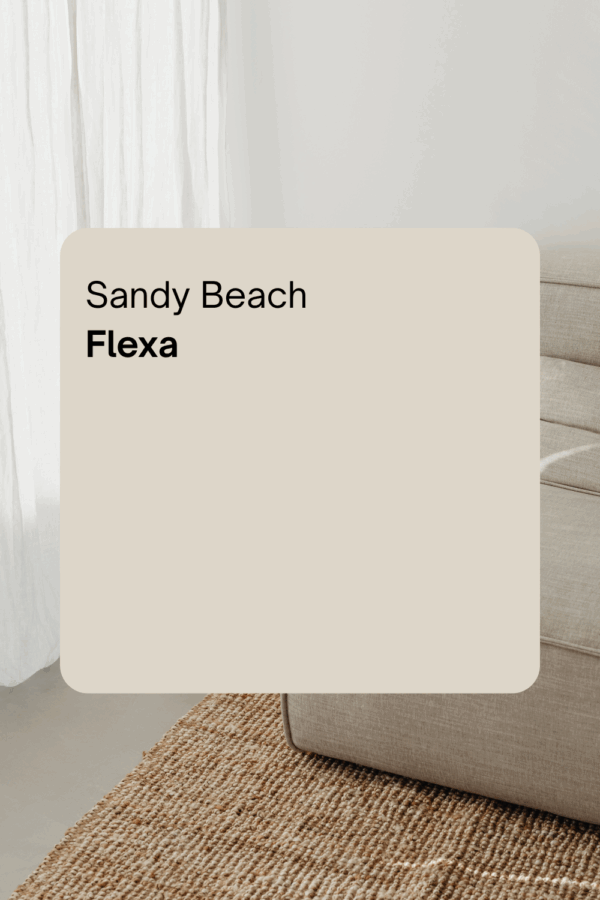Japandi muurkleur: sandy beach van Flexa