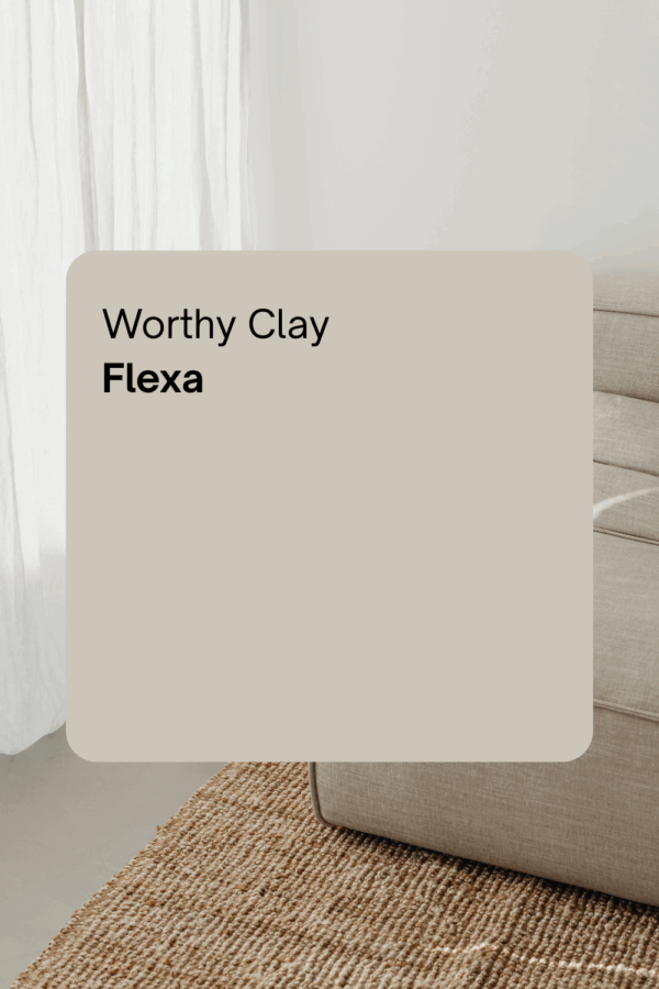 japandi kleuren: Worthy Clay van Flexa Creations