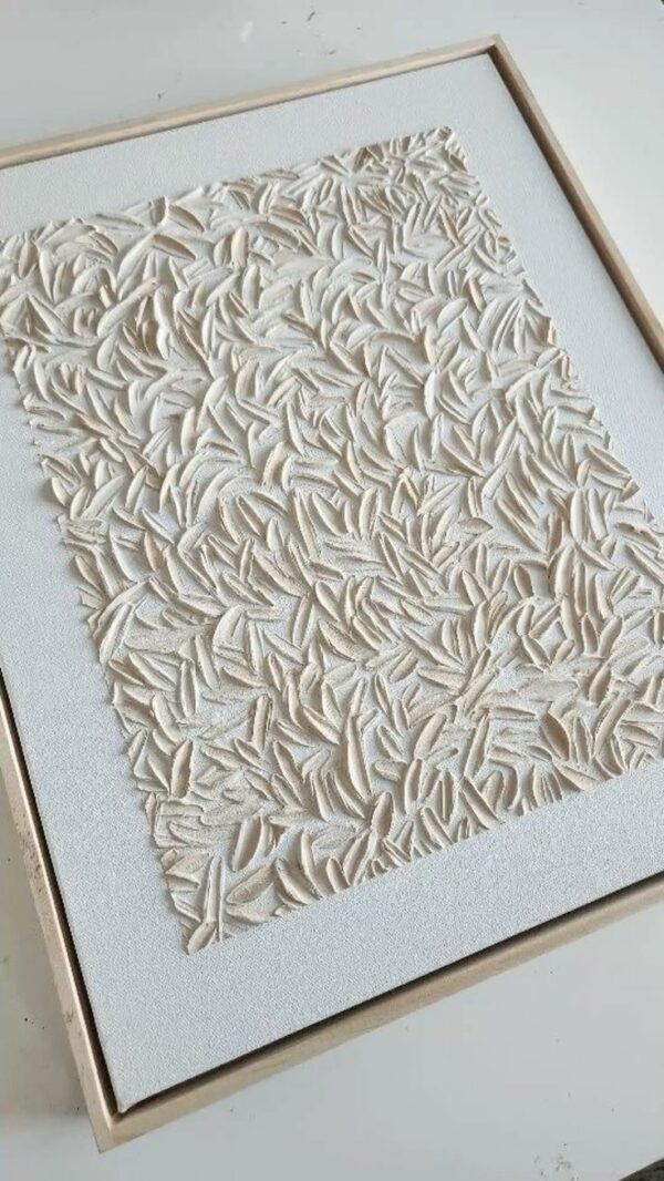 structuur schilderij met gips zelf maken